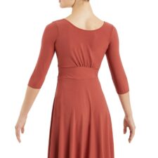 Aubergine lycra skirted leotard/dance dress