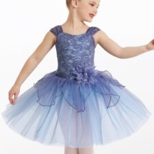 Periwinkle lace tutu (hair flower not included)