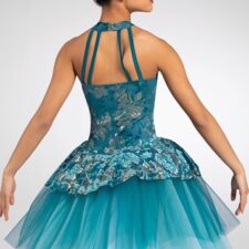 Turquoise tutu with gold detail (missing hair accessory)