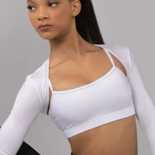 White lycra shrug