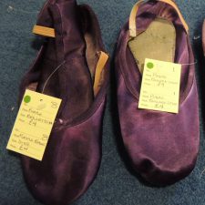 Purple ballet shoes