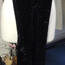 Black velour catsuit