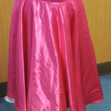 Pink satin skirt