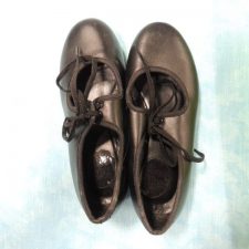 Child's black tap shoes