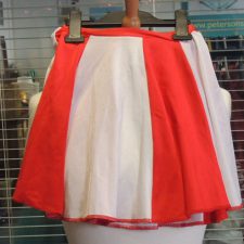 Red and white skirt