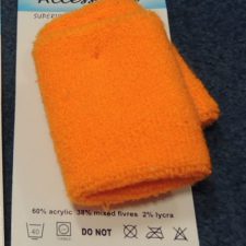 Neon orange sweatband