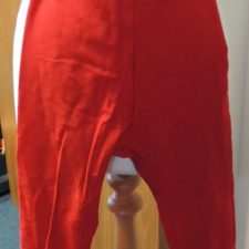 Red lycra long shorts