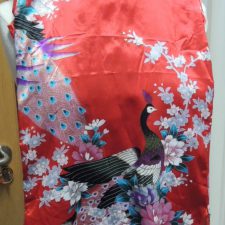 Red silk Chinese dress