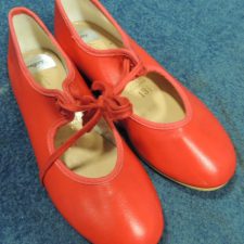 Red character shoes