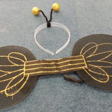 Butterfly wings and antenna headband