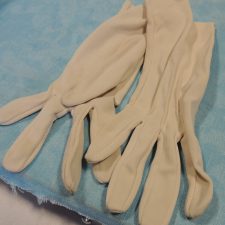 Cream gloves