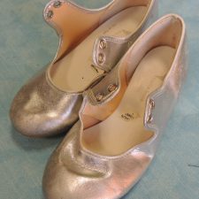 Silver tap shoes