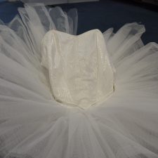White tutu with white bark design - Bespoke measurement costumes