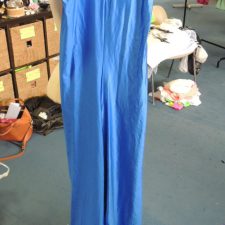 Blue lycra short puff sleeve all-in-one - Bespoke measurement costumes