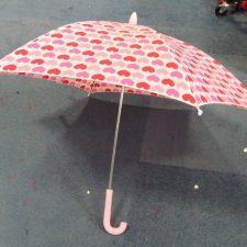 Pink and red hearts umbrella