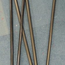 Black canes with white tips