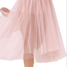 Blush sparkle crop top and tutu skirt