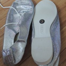 Silver jazz shoes
