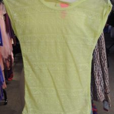 Neon yellow lace top