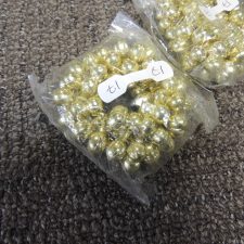 Gold bead scrunchie