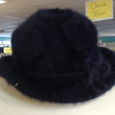 Navy fur hat
