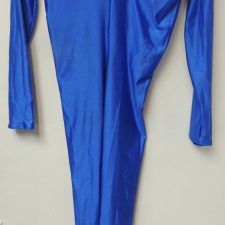 Royal blue scoop neck long sleeve catsuit