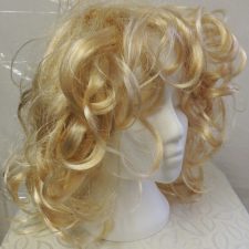 Blonde curly wig