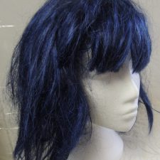 Blue wig with fringe