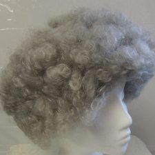 Grey afro wig