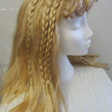 Blonde wig with plaits