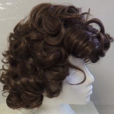 Brown curly wig