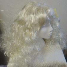 Bright blonde curly wig