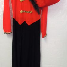 Black and red soldier velvet all-in-one with hat - Bespoke measurement costumes