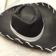 Black and white cowboy hat