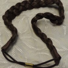 Brown plaited hair headband