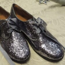 Grey sparkle shoes