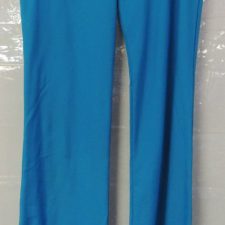 Turquoise lycra flared trousers