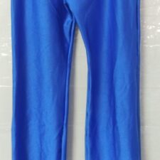 Royal blue lycra flared trousers