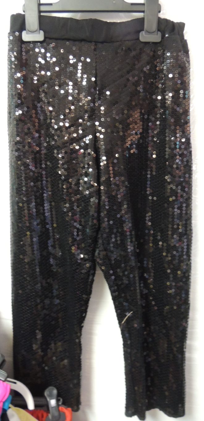 Black sequin cropped trousers - Suite 109
