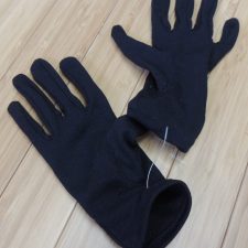 Black lycra dance gloves