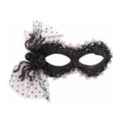Black mask with sequins