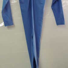 Blue lycra catsuit