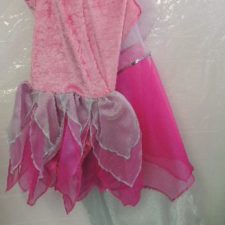 Pink and grey fairy costume with wings