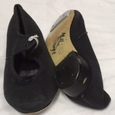 Black canvas tap shoes