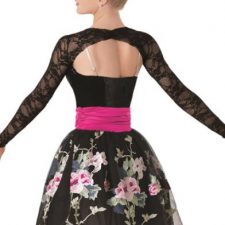 Black and pink floral tutu with shrug