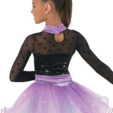 Black and lavender long sleeve sparkle tutu