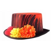 Top hat with blood