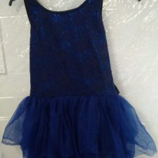 Navy lace dress with shorts
