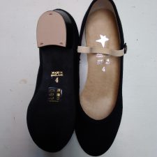 Black character shoes
