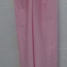 Pink sleeveless catsuit with rouched front